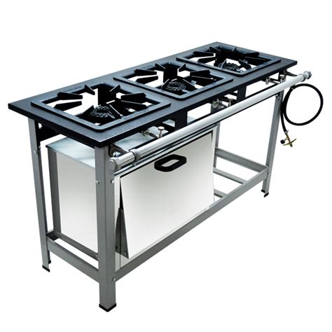 M11 Fogão 3 Bocas c Forno Stori Premium 40x40 Aço 304 Alta Pressão P 6