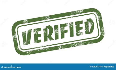 Verified Grungy Stamp Vector Illustration Stock Vector Illustration