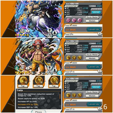 OPBR One Piece Bounty Rush Account 6ex Akainu Kaido Roger Luffy