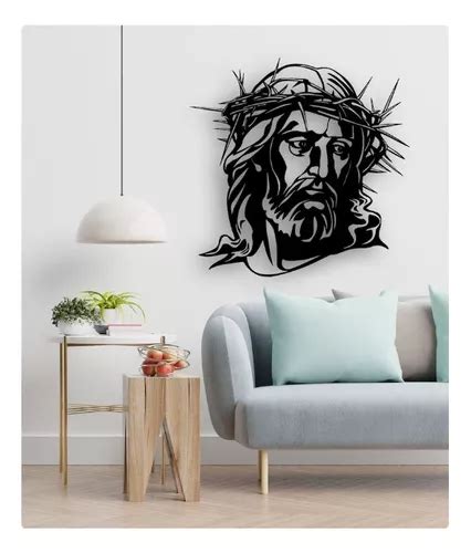 Cuadro Decorativo Dios Jesucristo Religioso Madera Cuotas sin interés