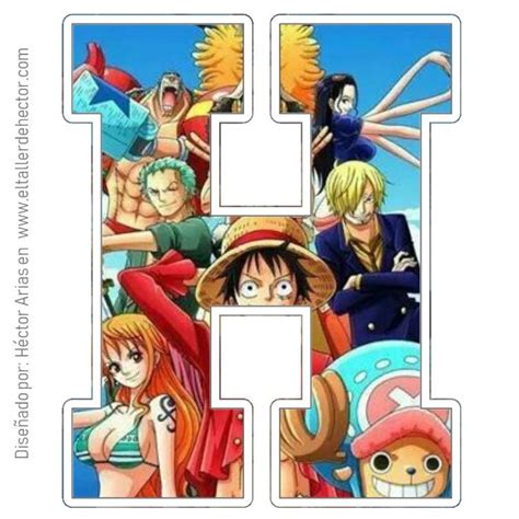 The Letter H Is Made Up Of Anime Characters And Their Names Are In