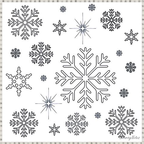 Snowflakes Coloring Pages Free Printable