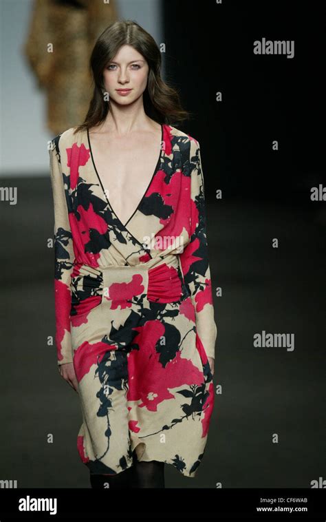 DellAcqua Milan Autumn Winter Model Long Brunette Hair Wearing Knee