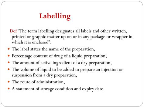 SOLUTION Labelling Of Dispensed Medicines Studypool