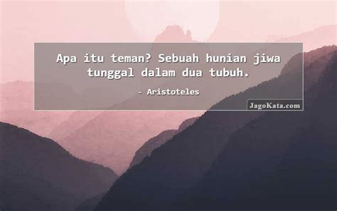 Aristoteles Apa Itu Teman Sebuah Hunian Jiwa Tunggal Dalam Dua Tubuh