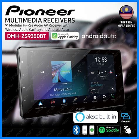 Pioneer DMH ZS9350BT 9 Modular Hi Res Audio AV Receiver With Android