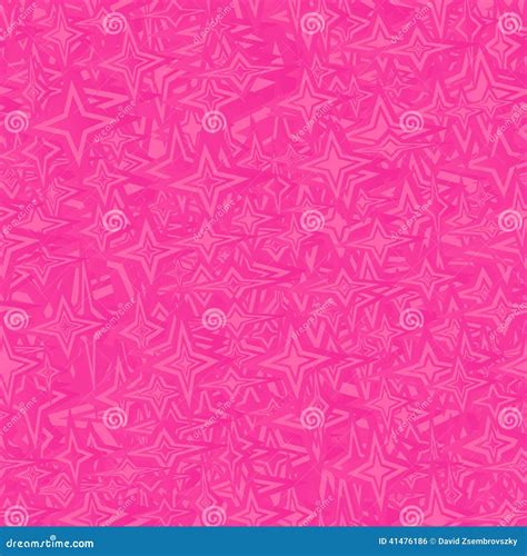 Pink Seamless Star Pattern Stock Vector Illustration Of Abstract