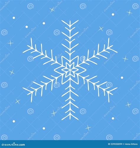 Snowflake Winter Design Element Stock Vector Illustration Of Graphic