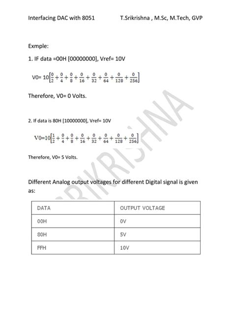 Dac Interfacing With 8051 Pdf