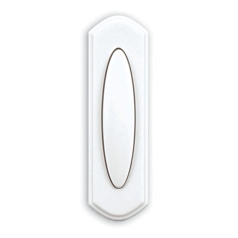 Hampton Bay Wireless Door Bell Push Button White The Home Depot Canada