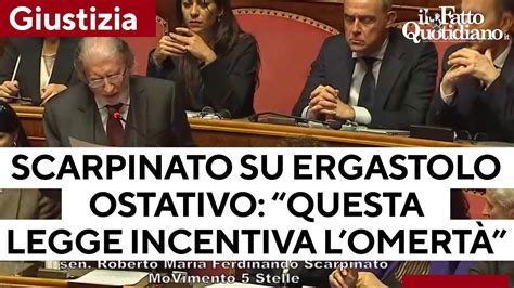 L intervento di Scarpinato Ergastolo ostativo Ecco perché questa