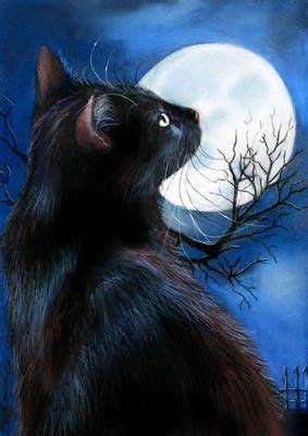 Black Cat Profile By Art It Art On Deviantart Black Cat Painting