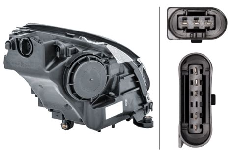 Far Stanga H7 PY21W Reglaj Electric Cu Motoras Fundal Argintiu