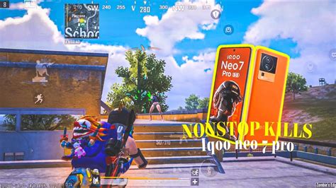 NONSTOP KILLS CLUTCHES IQOO NEO 7 PRO SMOOTH 90FPS PUBG BGMI TEST