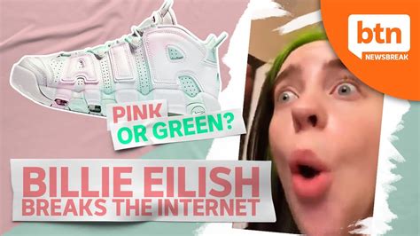 Billie Eilish Pink Or Green Shoe Controversy Optical Illusions