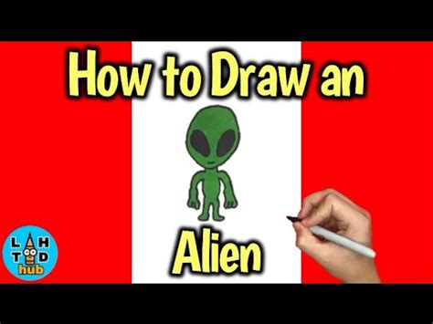 How To Draw An Alien Step By Step Easy Youtube