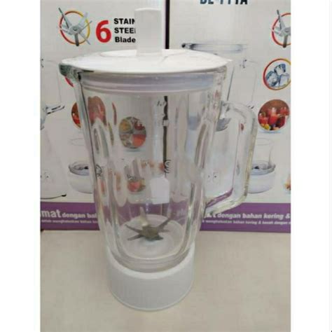 Jual GELAS BLENDER 1SET PISAU JUS KACA BELING UNTUK NATIONAL MIYAKO