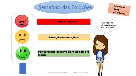 Técnica do Semáforo das emoções Psicóloga Keila