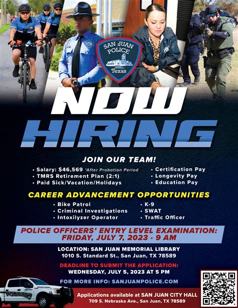 Now Hiring! - San Juan Police Department