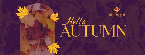 Hello Autumn Facebook cover | BrandCrowd Facebook cover Maker