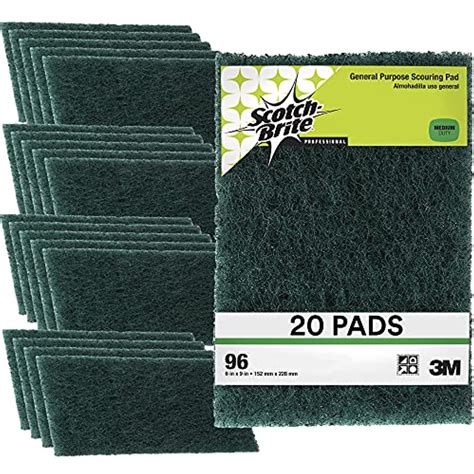 Scotch Brite Scouring Pad 96 20 20 Pads 6” X 9” General Purpose