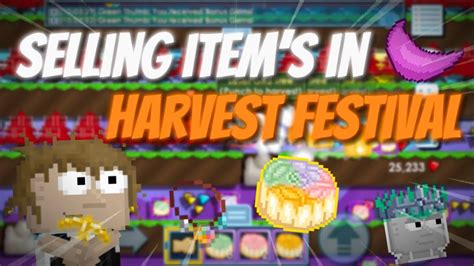 SELLING ITEM S In HARVEST FEST 2023 Easy Profit Growtopia YouTube