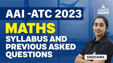 Aai Atc Maths Previous Year Question Paper Aai Atc Maths Syllabus By