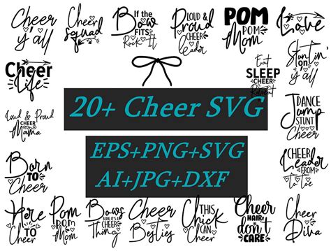 Cheer Big Svg Bundle Cheerleading Svg Cheer Svg Megaphone Etsy Uk