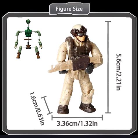 YEIBOBO Minifiguras Bolsas ciegas Figuras de Acción Militar con