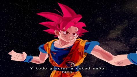 Goku SSJ Dios VS Bills Parte 2 Latino Remake Modo Historia Mod Dragon