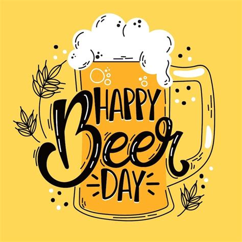 Ilustración del día internacional de la cerveza Vector Gratis