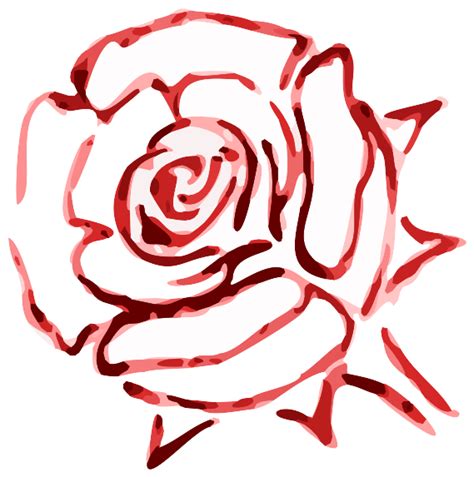 Rose Outline Clip Art at Clker.com - vector clip art online, royalty free & public domain