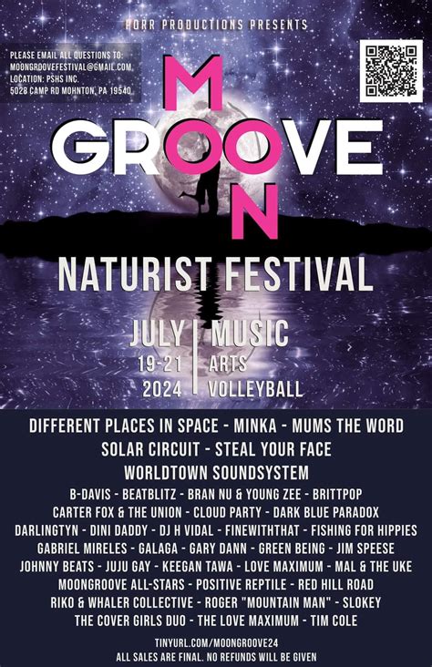 Moon Groove Lineup Announced R Nudism