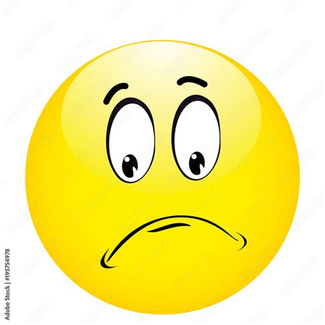 Neutral Emoticon Indifferent Emoji Vector Illustration Stock Vector