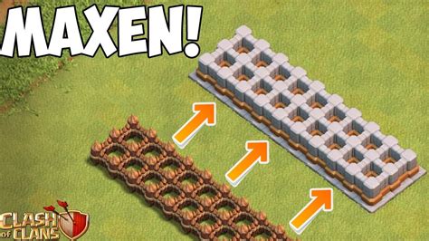 Mauern Schnell Maxen Clash Of Clans Coc Youtube