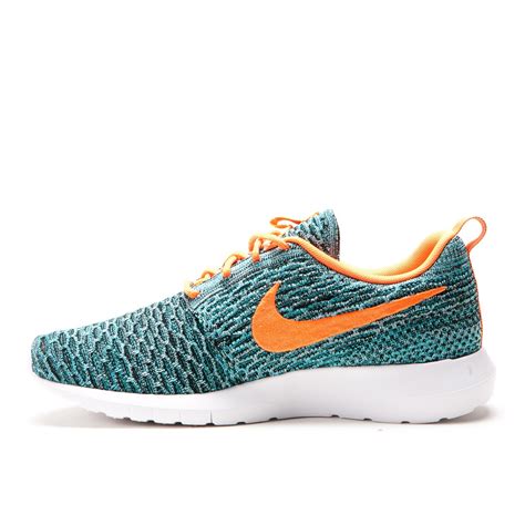 Nike Roshe Flyknit Run Total Orangehyper Jade