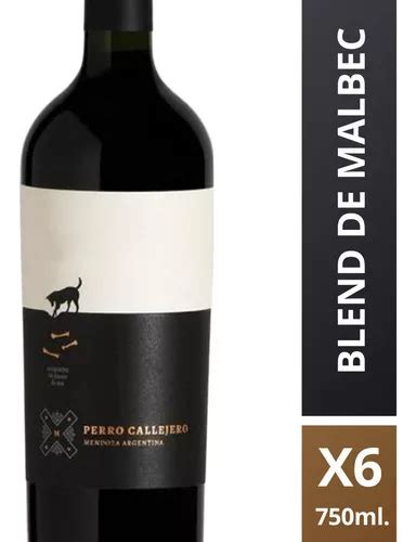 Vino Perro Callejero Blend De Malbec 750 Ml Caja 6 Botellas MercadoLibre