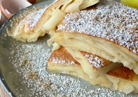 Crêpe épaisse aux pommes ou Apfelfannekuchen de Aux douceurs de Gaelle