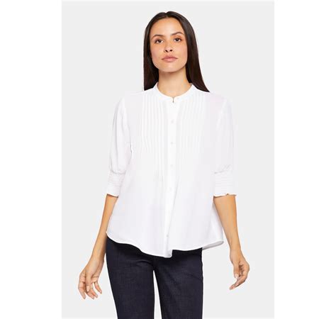 Clothing And Shoes Tops Shirts And Blouses Nydj Short Sleeve Pleated