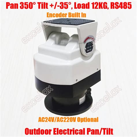 Heavy Duty 12KG Load Motorized Pan Tilt Device W Encoder Auto PTZ