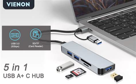 Amazon Hub Usb C Usb Sd Card Reader Vienon In Aluminum