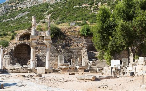 Temple of Domitian in Ephesus Ancient City 10291398 Stock Photo at Vecteezy