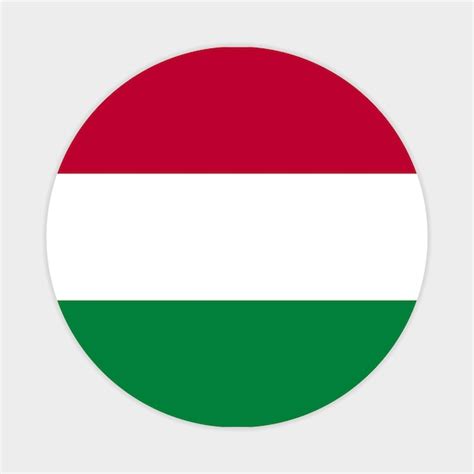 Premium Vector Hungary Round Flag Vector Icon Design Hungary Circle Flag