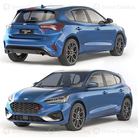 Car Ford Focus St Line 2020 3d Model Greatcatalog 59091