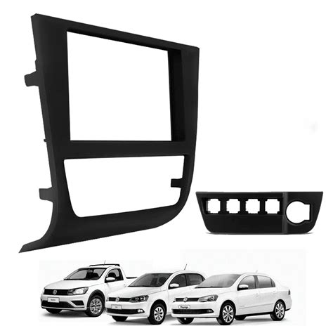 Moldura Painel Din Gol Voyage Saveiro G Preto General Car