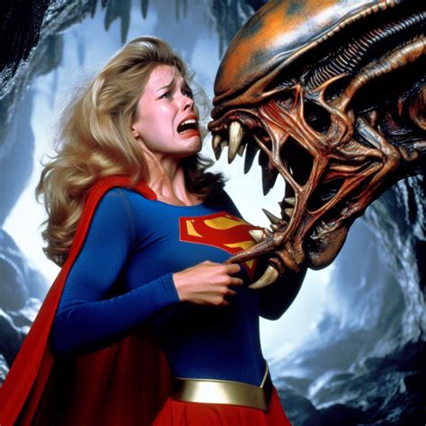 Supergirl Surprised In The Aliens Cave By Necromancer Rev On Deviantart