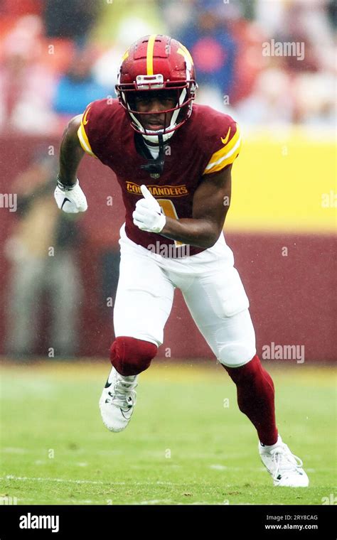 Washington Commanders Wide Receiver Jahan Dotson Runs During An Nfl