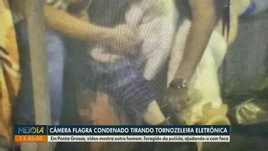 Meio Dia Paraná Foz do Iguaçu Câmera flagra condenado tirando