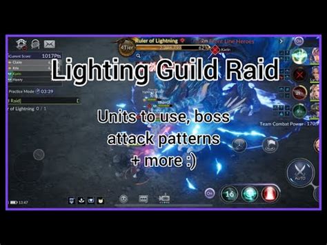 Seven Knights Lightning Guild Raid Analysis Units To Use Boss