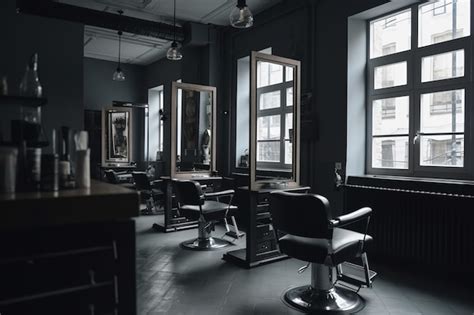 Premium Ai Image Barbershop Barber Shop Interior For Haircuts